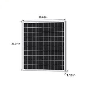 GPI Monocrystalline Solar Panel 50 Watt 12 Volt 50W12V