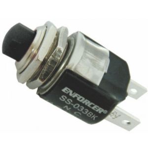 Seco-Larm-SS-033Q/BK-N.C.-Momentary-pushbutton-switch-(black)