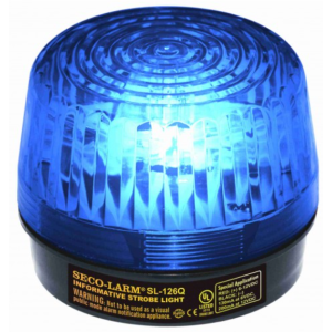 Seco-Larm SL-126Q/B A 12VDC strobe light , (Blue)